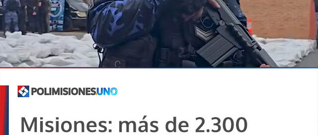 Misiones: más de 2.300 armas del delito serán destruidas tras operativos policiales